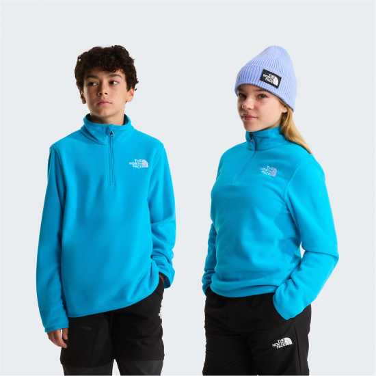 Полар Подрастващи Деца The North Face Glacier Fleece Juniors Merid Blue D7R 