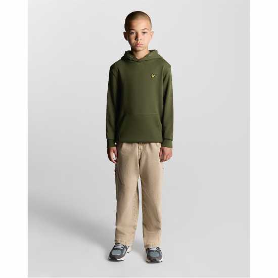 Lyle And Scott Classic Hoodie Juniors Deep Depths 