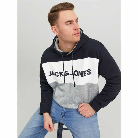 Jack And Jones Block Logo Hoodie  Мъжки суитчъри и блузи с качулки