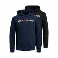 Jack And Jones Corp Logo 2 Pack Hoodie Mens  Мъжки суитчъри и блузи с качулки