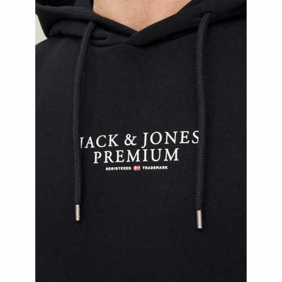 Jack And Jones Archie Logo Hoodie Black Мъжки суитчъри и блузи с качулки