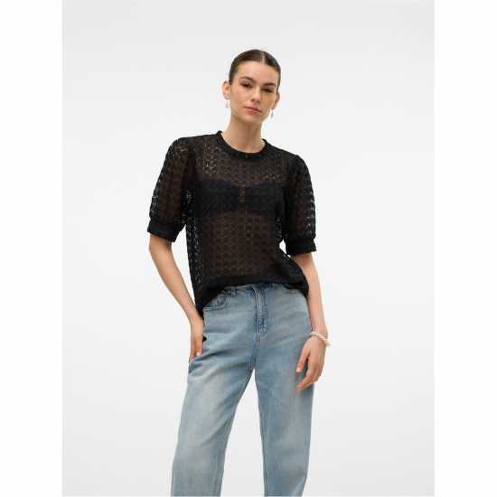 Vero Moda Becca Long-Sleeve Blouse Черно 