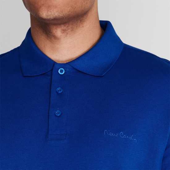Pierre Cardin Блуза С Яка Polo Shirt Royal Мъжко облекло за едри хора