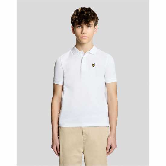 Lyle And Scott Блуза С Яка Lyle & Scott Kids Plain Polo Shirt White Lyle And Scott Блуза С Яка Lyle & Scott Kids Plain Polo Shirt White