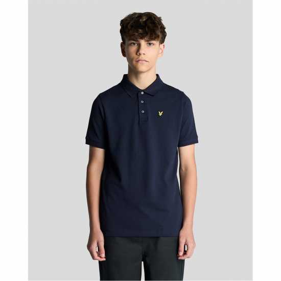 Lyle And Scott Блуза С Яка Kids' Short Sleeve Polo Shirt Navy 