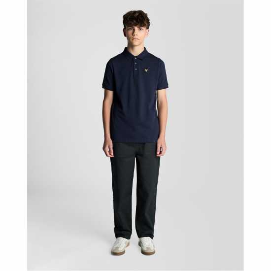 Lyle And Scott Блуза С Яка Kids' Short Sleeve Polo Shirt Navy 