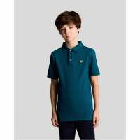 Lyle And Scott Блуза С Яка Kids' Short Sleeve Polo Shirt Blue 