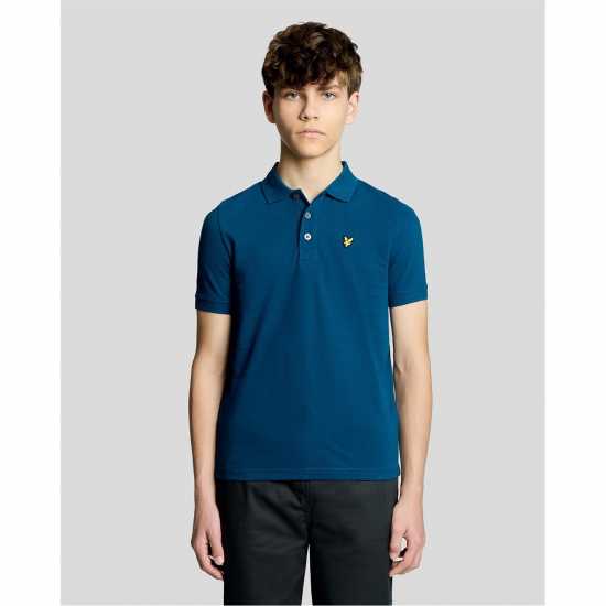 Lyle And Scott Блуза С Яка Lyle & Scott Kids Plain Polo Shirt Blue Lyle And Scott Блуза С Яка Lyle & Scott Kids Plain Polo Shirt Blue