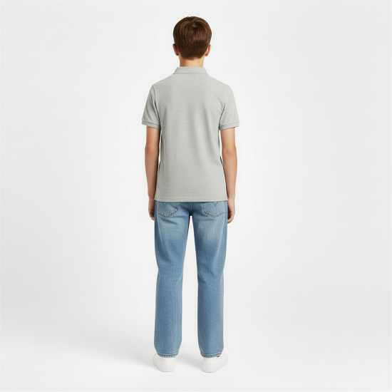 Lyle And Scott Блуза С Яка Kids' Short Sleeve Polo Shirt Grey Marl D24 