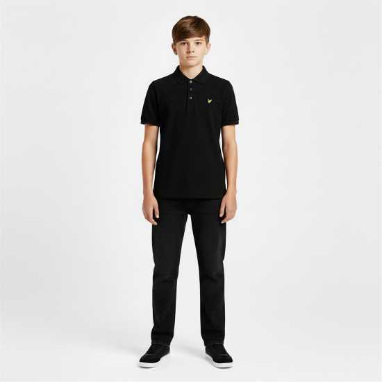 Lyle And Scott Блуза С Яка Kids' Short Sleeve Polo Shirt Jet Black Z865 