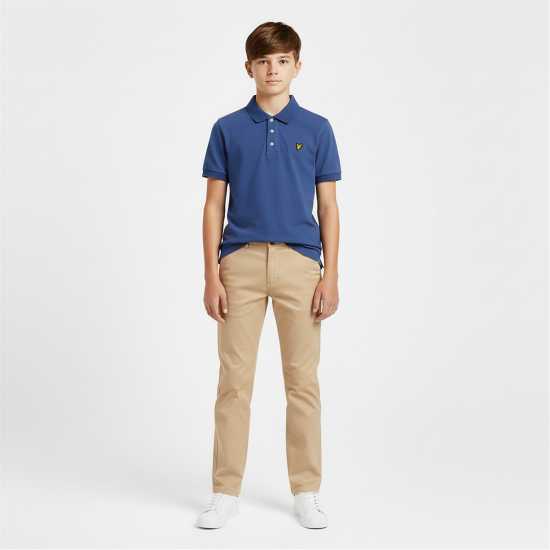 Lyle And Scott Блуза С Яка Kids' Short Sleeve Polo Shirt Cornflower Z411 
