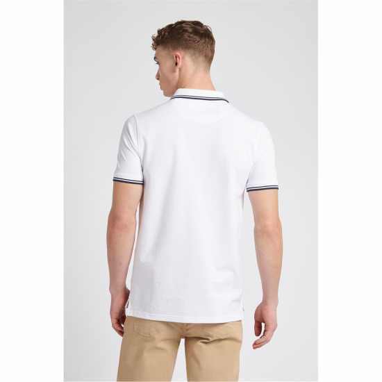 Edgw Pqe Polo Sn99 Bright White - Мъжки тениски с яка