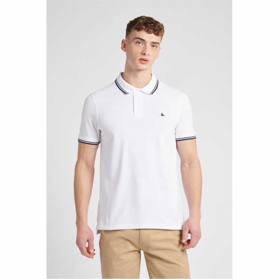 Edgw Pqe Polo Sn99 Bright White - Мъжки тениски с яка