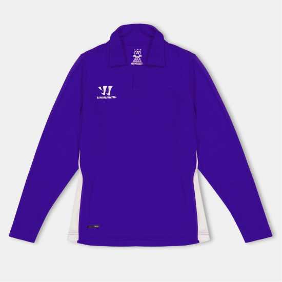 Warrior Блуза С Яка Kids' Anfield Long-Sleeve Performance Polo Shirt Синьо 