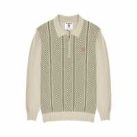 Lambretta Мъжка Блуза С Яка Long Sleeve Quarter Zip Polo Shirt Mens  Мъжко облекло за едри хора
