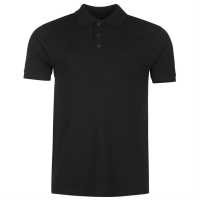 Pierre Cardin Мъжка Блуза С Яка Plain Polo Shirt Mens Black Мъжко облекло за едри хора