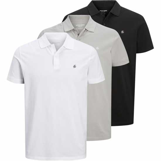 Jack And Jones Мъжка Блуза С Яка Jxj 3-Pack Short Sleeve Polo Shirt Mens