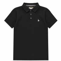Блуза С Яка Jack Wills Polo Shirt Black Детски тениски тип поло