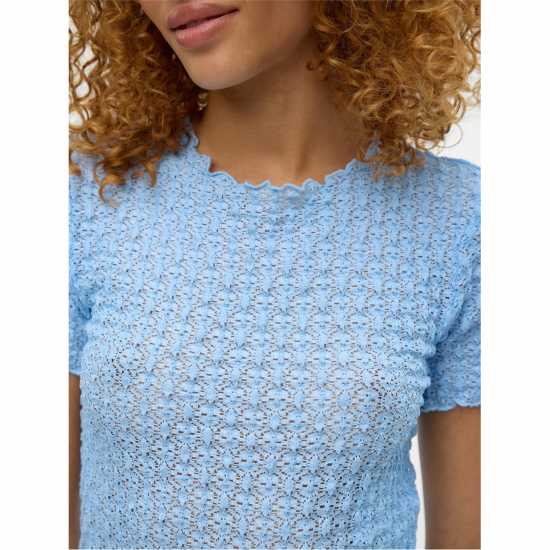 Дамски ризи и тениски Vero Moda Textured T-Shirt Vero Moda Textured T-Shirt Дамски ризи и тениски