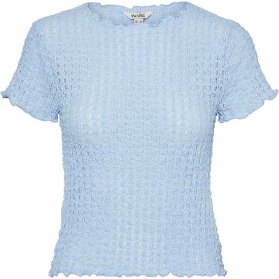 Дамски ризи и тениски Vero Moda Textured T-Shirt Vero Moda Textured T-Shirt Дамски ризи и тениски