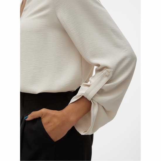 Дамски ризи и тениски Vero Moda Classic Neck Blouse Vero Moda Classic Neck Blouse Дамски ризи и тениски