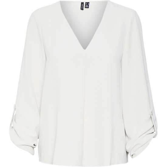 Дамски ризи и тениски Vero Moda Classic Neck Blouse Vero Moda Classic Neck Blouse Дамски ризи и тениски