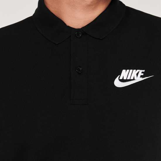 Nike Мъжка Блуза С Яка Match Up Polo Shirt Mens Black Мъжко облекло за едри хора