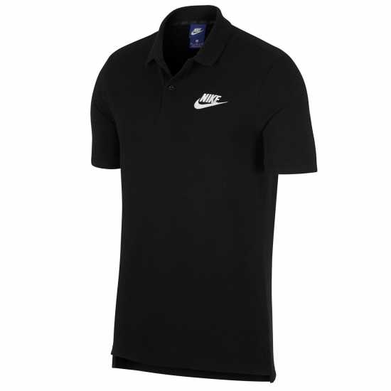 Nike Мъжка Блуза С Яка Match Up Polo Shirt Mens Black Мъжко облекло за едри хора