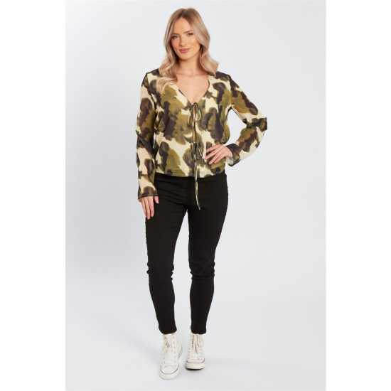 Influence Tie Ls Blouse Ld99  Дамски ризи и тениски