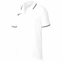 Nike Детска Блуза С Яка 19 Polo Shirt Junior White/Black Детски тениски тип поло