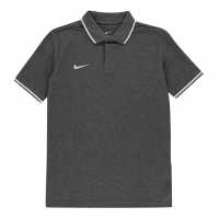 Nike Детска Блуза С Яка 19 Polo Shirt Junior Heather/White Детски тениски тип поло