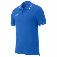 Nike Детска Блуза С Яка 19 Polo Shirt Junior Blue/White Детски тениски тип поло