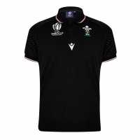 Macron Wales Rugby Travel Shirt 2023 2024 Adults  Мъжки тениски с яка