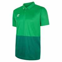 Umbro Детска Блуза С Яка Poly Polo Shirt Juniors Emerald/Green Детски тениски тип поло