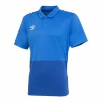 Umbro Детска Блуза С Яка Poly Polo Shirt Juniors Ryal/Frnch Blue Детски тениски тип поло