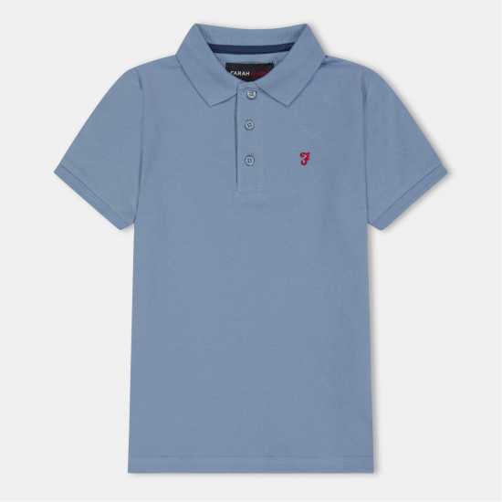 Блуза С Яка Farah Unisex Kids' Bugsworth Short Sleeve Polo Shirt  