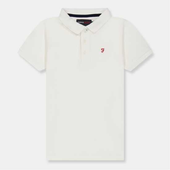 Блуза С Яка Farah Unisex Kids' Bugsworth Short Sleeve Polo Shirt  