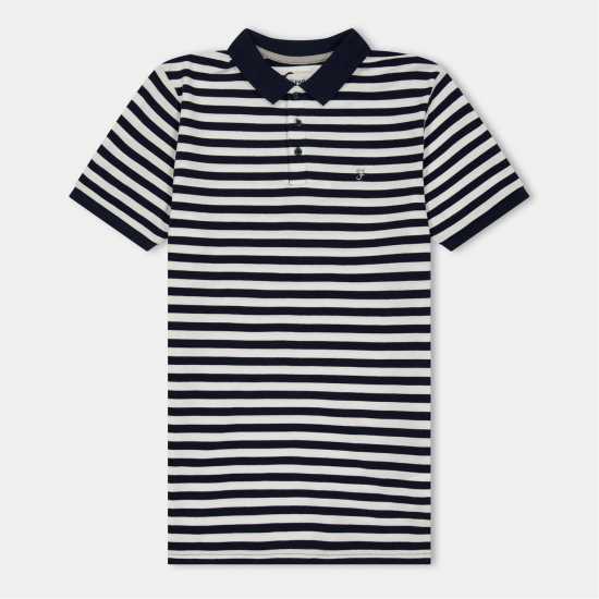 Блуза С Яка Farah Unisex Kids Yd Stripe Short Sleeve Polo Shirt Многоцветно 
