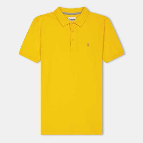 Блуза С Яка Farah Unisex Kids' Bugsworth Short Sleeve Polo Shirt Жълто Блуза С Яка Farah Unisex Kids' Bugsworth Short Sleeve Polo Shirt Жълто