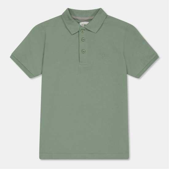 Блуза С Яка Farah Unisex Kids' Bugsworth Short Sleeve Polo Shirt Зелено 