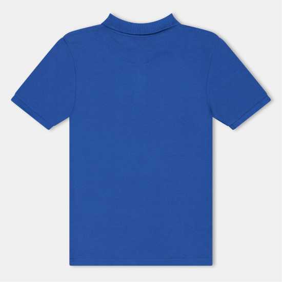 Блуза С Яка Farah Unisex Kids' Bugsworth Short Sleeve Polo Shirt Синьо Блуза С Яка Farah Unisex Kids' Bugsworth Short Sleeve Polo Shirt Синьо