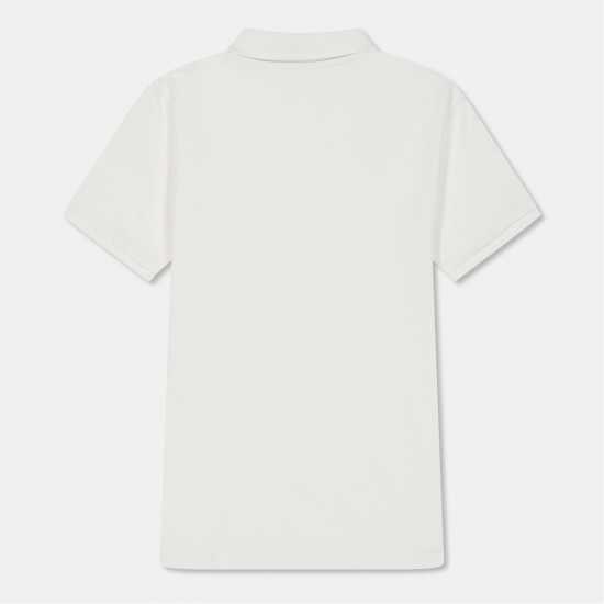 Блуза С Яка Farah Unisex Kids' Bugsworth Short Sleeve Polo Shirt Бяло 