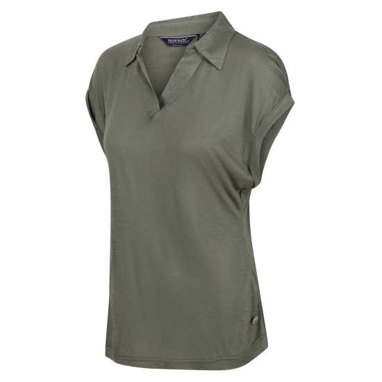 Блуза С Яка Women's Lupine Short Sleeve Polo Shirt Блуза С Яка Women's Lupine Short Sleeve Polo Shirt