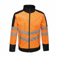 Regatta Hi Vis Pro Softshell Workwear Jacket Orange/Navy Мъжки грейки