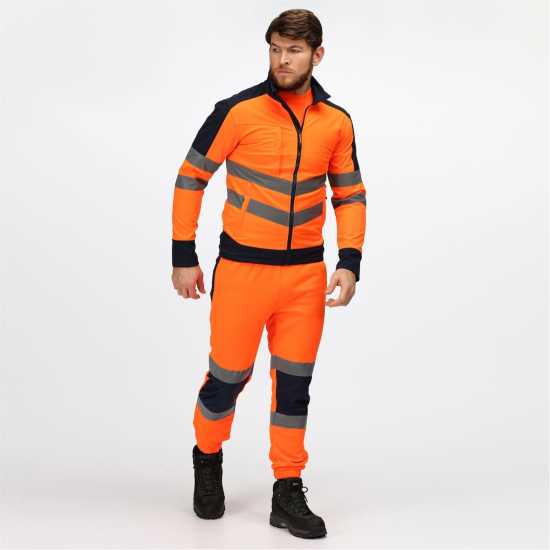 Regatta Непромокаемо Яке Hi Vis Pro Waterproof Jacket Orange/Navy Мъжки полар