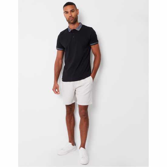 Блуза С Яка Threadbare Tb Shandy Short-Sleeve Polo Shirt Черно Блуза С Яка Threadbare Tb Shandy Short-Sleeve Polo Shirt Черно