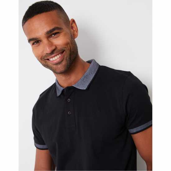 Блуза С Яка Threadbare Tb Shandy Short-Sleeve Polo Shirt Черно Блуза С Яка Threadbare Tb Shandy Short-Sleeve Polo Shirt Черно