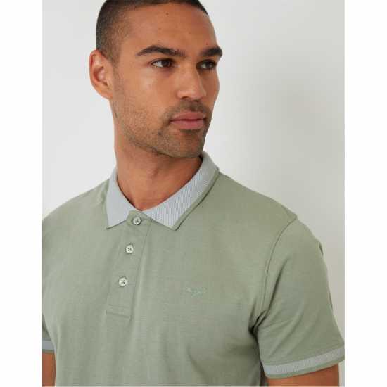 Блуза С Яка Threadbare Tb Shandy Short-Sleeve Polo Shirt Шафран Блуза С Яка Threadbare Tb Shandy Short-Sleeve Polo Shirt Шафран