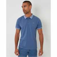 Блуза С Яка Threadbare Tb Shandy Short-Sleeve Polo Shirt Деним Син