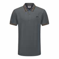 Slazenger Мъжка Блуза С Яка Tipped Polo Shirt Mens Сланина 